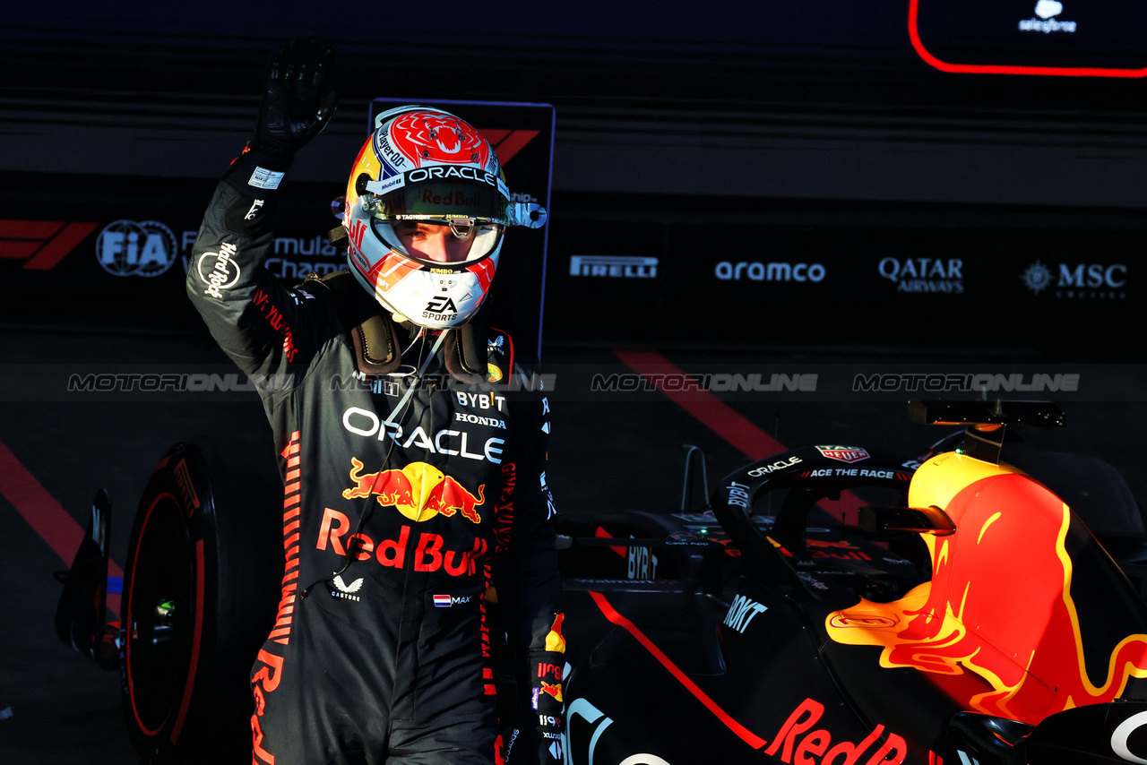 GP AUSTRALIA, Gara winner Max Verstappen (NLD) Red Bull Racing celebrates in parc ferme.

02.04.2023. Formula 1 World Championship, Rd 3, Australian Grand Prix, Albert Park, Melbourne, Australia, Gara Day.

- www.xpbimages.com, EMail: requests@xpbimages.com ¬© Copyright: Moy / XPB Images