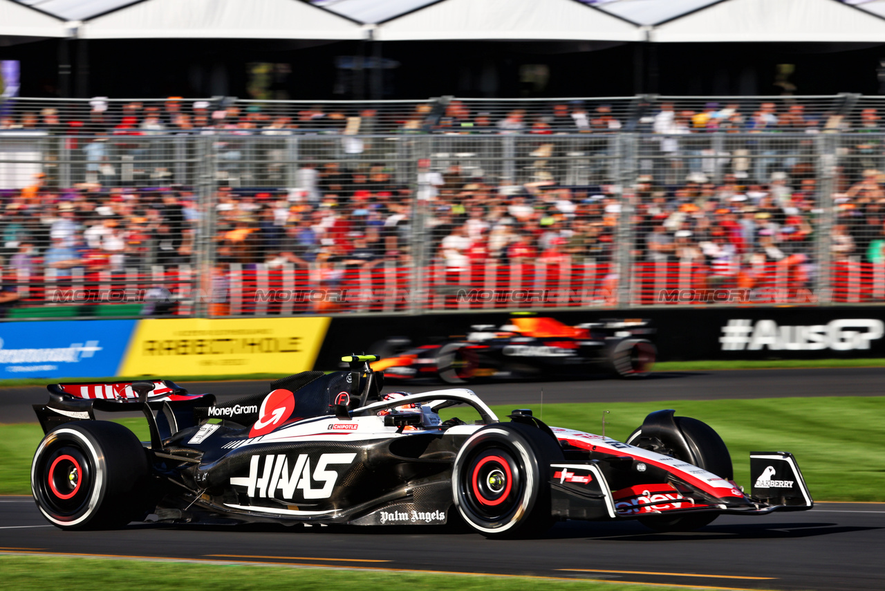 GP AUSTRALIA, Nico Hulkenberg (GER) Haas VF-23.

02.04.2023. Formula 1 World Championship, Rd 3, Australian Grand Prix, Albert Park, Melbourne, Australia, Gara Day.

- www.xpbimages.com, EMail: requests@xpbimages.com ¬© Copyright: Batchelor / XPB Images