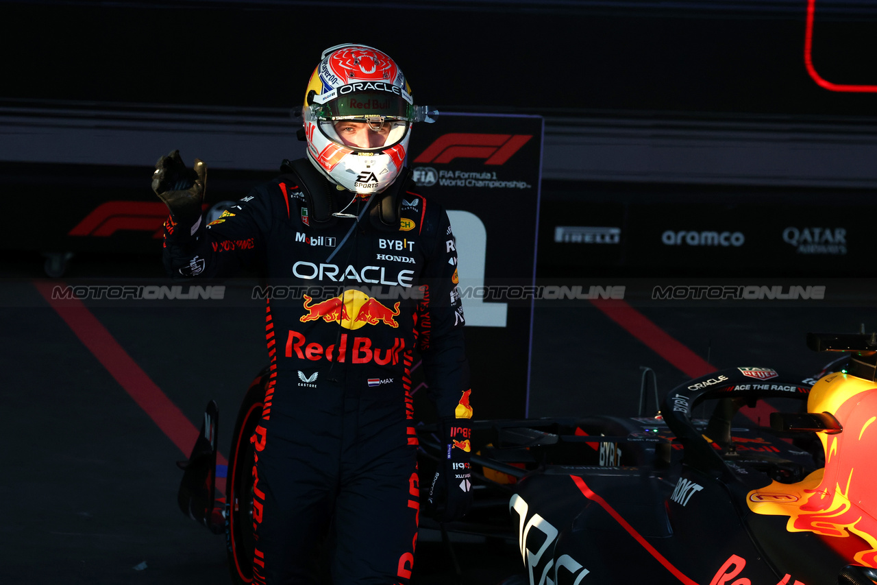 GP AUSTRALIA, Gara winner Max Verstappen (NLD) Red Bull Racing celebrates in parc ferme.

02.04.2023. Formula 1 World Championship, Rd 3, Australian Grand Prix, Albert Park, Melbourne, Australia, Gara Day.

- www.xpbimages.com, EMail: requests@xpbimages.com ¬© Copyright: Moy / XPB Images
