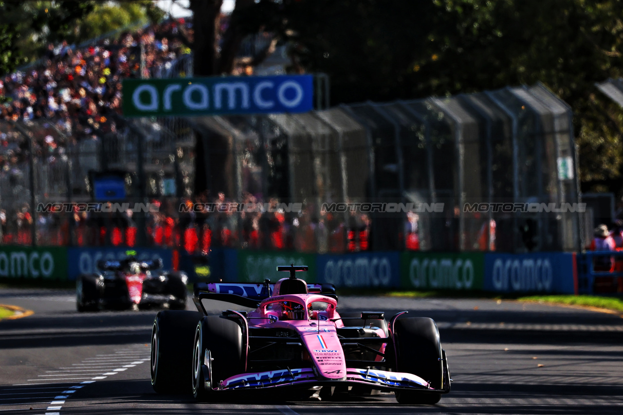 GP AUSTRALIA, Esteban Ocon (FRA) Alpine F1 Team A523.

02.04.2023. Formula 1 World Championship, Rd 3, Australian Grand Prix, Albert Park, Melbourne, Australia, Gara Day.

 - www.xpbimages.com, EMail: requests@xpbimages.com ¬© Copyright: Coates / XPB Images