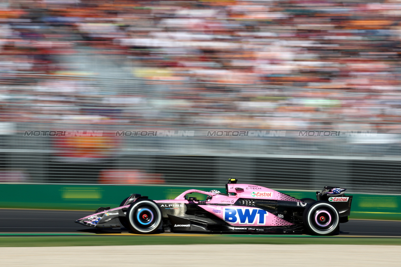 GP AUSTRALIA, Pierre Gasly (FRA) Alpine F1 Team A523.

02.04.2023. Formula 1 World Championship, Rd 3, Australian Grand Prix, Albert Park, Melbourne, Australia, Gara Day.

- www.xpbimages.com, EMail: requests@xpbimages.com ¬© Copyright: Moy / XPB Images