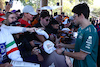 GP AUSTRALIA, Lance Stroll (CDN) Aston Martin F1 Team with fans.
02.04.2023. Formula 1 World Championship, Rd 3, Australian Grand Prix, Albert Park, Melbourne, Australia, Gara Day.
 - www.xpbimages.com, EMail: requests@xpbimages.com ¬© Copyright: Coates / XPB Images