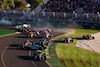 GP AUSTRALIA, Crash involving Carlos Sainz Jr (ESP) Ferrari SF-23 e Fernando Alonso (ESP) Aston Martin F1 Team AMR23 at the second repartenza of the race.
02.04.2023. Formula 1 World Championship, Rd 3, Australian Grand Prix, Albert Park, Melbourne, Australia, Gara Day.
 - www.xpbimages.com, EMail: requests@xpbimages.com ¬© Copyright: Coates / XPB Images