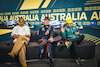 GP AUSTRALIA, (L to R): Lewis Hamilton (GBR) Mercedes AMG F1; Max Verstappen (NLD) Red Bull Racing; e Fernando Alonso (ESP) Aston Martin F1 Team, in the post race FIA Press Conference.
02.04.2023. Formula 1 World Championship, Rd 3, Australian Grand Prix, Albert Park, Melbourne, Australia, Gara Day.
- www.xpbimages.com, EMail: requests@xpbimages.com ¬© Copyright: Bearne / XPB Images
