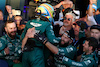 GP AUSTRALIA, Fernando Alonso (ESP) Aston Martin F1 Team celebrates his third position with the team in parc ferme.
02.04.2023. Formula 1 World Championship, Rd 3, Australian Grand Prix, Albert Park, Melbourne, Australia, Gara Day.
- www.xpbimages.com, EMail: requests@xpbimages.com ¬© Copyright: Moy / XPB Images