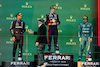 GP AUSTRALIA, The podium (L to R): Lewis Hamilton (GBR) Mercedes AMG F1, second; Max Verstappen (NLD) Red Bull Racing, vincitore; Fernando Alonso (ESP) Aston Martin F1 Team, third.
02.04.2023. Formula 1 World Championship, Rd 3, Australian Grand Prix, Albert Park, Melbourne, Australia, Gara Day.
- www.xpbimages.com, EMail: requests@xpbimages.com ¬© Copyright: Moy / XPB Images