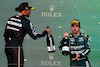 GP AUSTRALIA, (L to R): Second placed Lewis Hamilton (GBR) Mercedes AMG F1 celebrates on the podium with third placed Fernando Alonso (ESP) Aston Martin F1 Team.
02.04.2023. Formula 1 World Championship, Rd 3, Australian Grand Prix, Albert Park, Melbourne, Australia, Gara Day.
- www.xpbimages.com, EMail: requests@xpbimages.com ¬© Copyright: Moy / XPB Images
