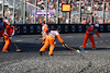 GP AUSTRALIA, Marshals sweep clear the gravel left by Alexander Albon (THA) Williams Racing that brought out the red flag.
02.04.2023. Formula 1 World Championship, Rd 3, Australian Grand Prix, Albert Park, Melbourne, Australia, Gara Day.
 - www.xpbimages.com, EMail: requests@xpbimages.com ¬© Copyright: Coates / XPB Images