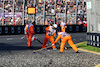 GP AUSTRALIA, Marshals sweep clear the gravel left by Alexander Albon (THA) Williams Racing that brought out the red flag.
02.04.2023. Formula 1 World Championship, Rd 3, Australian Grand Prix, Albert Park, Melbourne, Australia, Gara Day.
 - www.xpbimages.com, EMail: requests@xpbimages.com ¬© Copyright: Coates / XPB Images