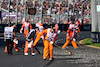 GP AUSTRALIA, Marshals sweep clear the gravel left by Alexander Albon (THA) Williams Racing that brought out the red flag.
02.04.2023. Formula 1 World Championship, Rd 3, Australian Grand Prix, Albert Park, Melbourne, Australia, Gara Day.
 - www.xpbimages.com, EMail: requests@xpbimages.com ¬© Copyright: Coates / XPB Images