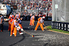 GP AUSTRALIA, Marshals sweep clear the gravel left by Alexander Albon (THA) Williams Racing that brought out the red flag.
02.04.2023. Formula 1 World Championship, Rd 3, Australian Grand Prix, Albert Park, Melbourne, Australia, Gara Day.
 - www.xpbimages.com, EMail: requests@xpbimages.com ¬© Copyright: Coates / XPB Images