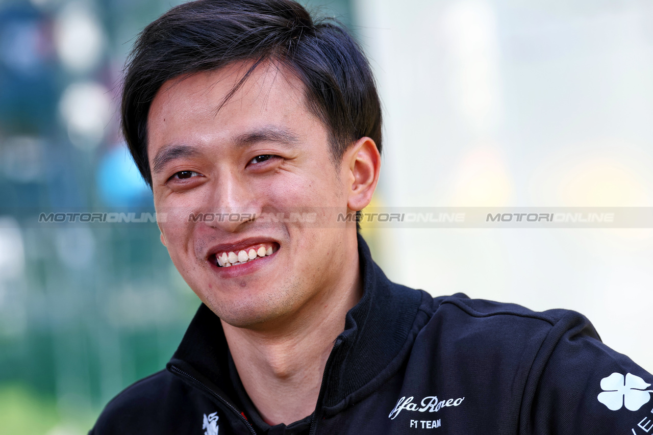 GP AUSTRALIA, Zhou Guanyu (CHN) Alfa Romeo F1 Team.

29.03.2023. Formula 1 World Championship, Rd 3, Australian Grand Prix, Albert Park, Melbourne, Australia, Preparation Day.

 - www.xpbimages.com, EMail: requests@xpbimages.com ¬© Copyright: Coates / XPB Images