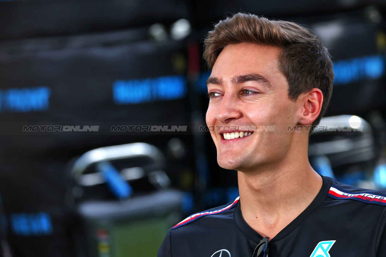 GP AUSTRALIA, George Russell (GBR) Mercedes AMG F1.

30.03.2023. Formula 1 World Championship, Rd 3, Australian Grand Prix, Albert Park, Melbourne, Australia, Preparation Day.

 - www.xpbimages.com, EMail: requests@xpbimages.com ¬© Copyright: Coates / XPB Images