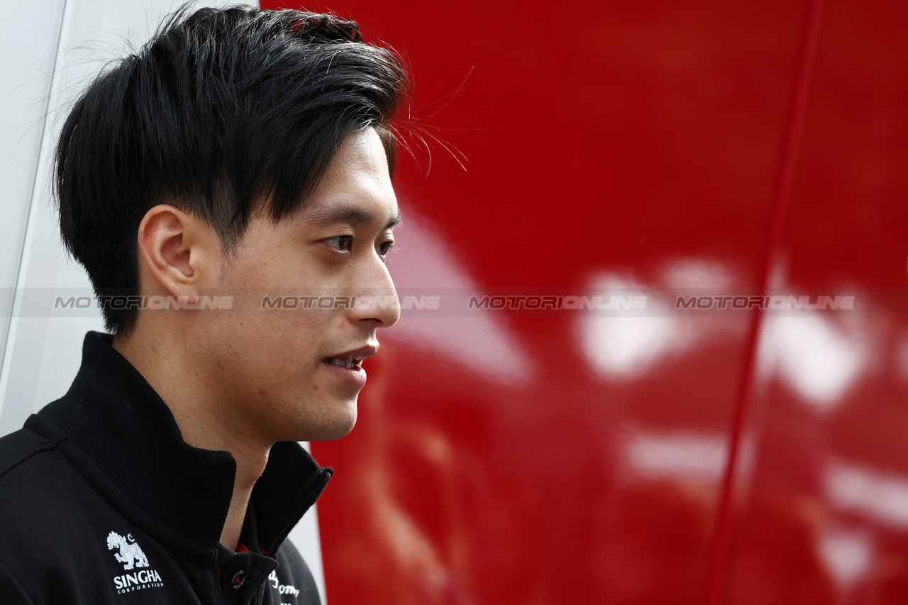 GP AUSTRALIA, Zhou Guanyu (CHN) Alfa Romeo F1 Team.

30.03.2023. Formula 1 World Championship, Rd 3, Australian Grand Prix, Albert Park, Melbourne, Australia, Preparation Day.

- www.xpbimages.com, EMail: requests@xpbimages.com ¬© Copyright: Moy / XPB Images