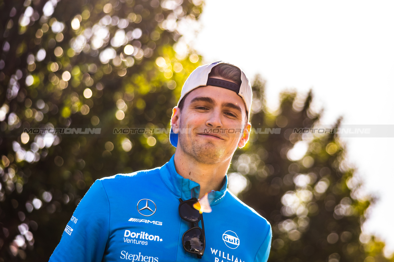 GP AUSTRALIA, Logan Sargeant (USA) Williams Racing.

29.03.2023. Formula 1 World Championship, Rd 3, Australian Grand Prix, Albert Park, Melbourne, Australia, Preparation Day.

- www.xpbimages.com, EMail: requests@xpbimages.com ¬© Copyright: Bearne / XPB Images