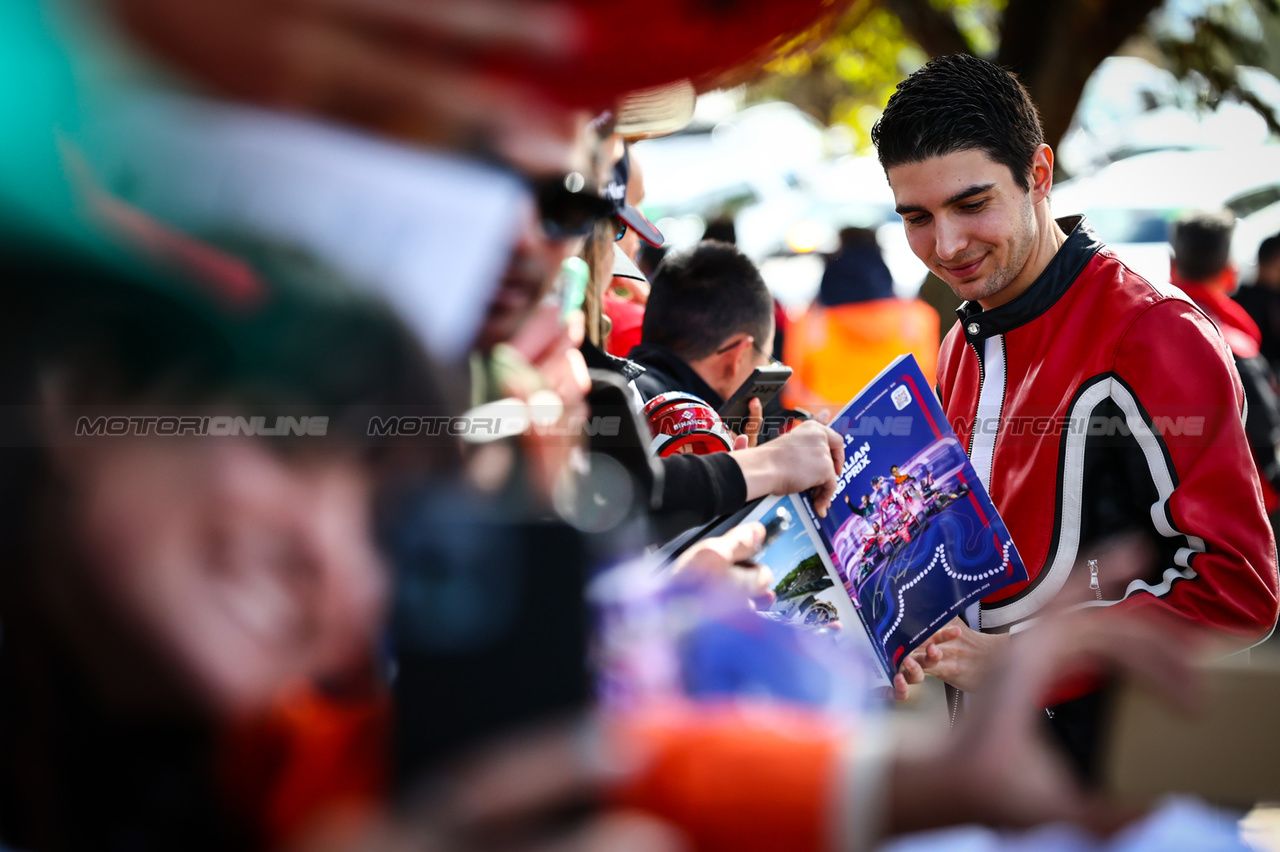 GP AUSTRALIA, Esteban Ocon (FRA), Alpine F1 Team 
30.03.2023. Formula 1 World Championship, Rd 3, Australian Grand Prix, Albert Park, Melbourne, Australia, Preparation Day.
- www.xpbimages.com, EMail: requests@xpbimages.com ¬© Copyright: Charniaux / XPB Images