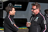 GP AUSTRALIA, (L to R): Jerome d'Ambrosio (BEL) Mercedes AMG F1 Driver Development Director with Gwen Lagrue, Head of Mercedes AMG Driver Development.
30.03.2023. Formula 1 World Championship, Rd 3, Australian Grand Prix, Albert Park, Melbourne, Australia, Preparation Day.
- www.xpbimages.com, EMail: requests@xpbimages.com ¬© Copyright: Moy / XPB Images