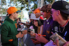 GP AUSTRALIA, Oscar Piastri (AUS) McLaren with fans.
30.03.2023. Formula 1 World Championship, Rd 3, Australian Grand Prix, Albert Park, Melbourne, Australia, Preparation Day.
- www.xpbimages.com, EMail: requests@xpbimages.com ¬© Copyright: Moy / XPB Images