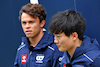 GP AUSTRALIA, Yuki Tsunoda (JPN) AlphaTauri with Nyck de Vries (NLD) AlphaTauri.
29.03.2023. Formula 1 World Championship, Rd 3, Australian Grand Prix, Albert Park, Melbourne, Australia, Preparation Day.
 - www.xpbimages.com, EMail: requests@xpbimages.com ¬© Copyright: Coates / XPB Images