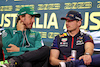 GP AUSTRALIA, (L to R): Fernando Alonso (ESP) Aston Martin F1 Team e Max Verstappen (NLD) Red Bull Racing, in the FIA Press Conference.
30.03.2023. Formula 1 World Championship, Rd 3, Australian Grand Prix, Albert Park, Melbourne, Australia, Preparation Day.
- www.xpbimages.com, EMail: requests@xpbimages.com ¬© Copyright: Moy / XPB Images