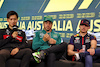 GP AUSTRALIA, (L to R): Zhou Guanyu (CHN) Alfa Romeo F1 Team; Fernando Alonso (ESP) Aston Martin F1 Team; e Max Verstappen (NLD) Red Bull Racing, in the FIA Press Conference.
30.03.2023. Formula 1 World Championship, Rd 3, Australian Grand Prix, Albert Park, Melbourne, Australia, Preparation Day.
- www.xpbimages.com, EMail: requests@xpbimages.com ¬© Copyright: Moy / XPB Images