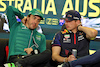 GP AUSTRALIA, (L to R): Fernando Alonso (ESP) Aston Martin F1 Team e Max Verstappen (NLD) Red Bull Racing, in the FIA Press Conference.
30.03.2023. Formula 1 World Championship, Rd 3, Australian Grand Prix, Albert Park, Melbourne, Australia, Preparation Day.
- www.xpbimages.com, EMail: requests@xpbimages.com ¬© Copyright: Moy / XPB Images