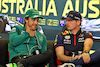 GP AUSTRALIA, (L to R): Fernando Alonso (ESP) Aston Martin F1 Team e Max Verstappen (NLD) Red Bull Racing, in the FIA Press Conference.
30.03.2023. Formula 1 World Championship, Rd 3, Australian Grand Prix, Albert Park, Melbourne, Australia, Preparation Day.
- www.xpbimages.com, EMail: requests@xpbimages.com ¬© Copyright: Moy / XPB Images