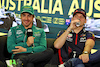 GP AUSTRALIA, (L to R): Fernando Alonso (ESP) Aston Martin F1 Team e Max Verstappen (NLD) Red Bull Racing, in the FIA Press Conference.
30.03.2023. Formula 1 World Championship, Rd 3, Australian Grand Prix, Albert Park, Melbourne, Australia, Preparation Day.
- www.xpbimages.com, EMail: requests@xpbimages.com ¬© Copyright: Moy / XPB Images
