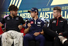 GP AUSTRALIA, (L to R): Pierre Gasly (FRA) Alpine F1 Team; Nyck de Vries (NLD) AlphaTauri e Nico Hulkenberg (GER) Haas F1 Team in the FIA Press Conference.
30.03.2023. Formula 1 World Championship, Rd 3, Australian Grand Prix, Albert Park, Melbourne, Australia, Preparation Day.
- www.xpbimages.com, EMail: requests@xpbimages.com ¬© Copyright: Moy / XPB Images