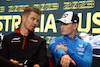 GP AUSTRALIA, (L to R): Nico Hulkenberg (GER) Haas F1 Team e Logan Sargeant (USA) Williams Racing in the FIA Press Conference.
30.03.2023. Formula 1 World Championship, Rd 3, Australian Grand Prix, Albert Park, Melbourne, Australia, Preparation Day.
- www.xpbimages.com, EMail: requests@xpbimages.com ¬© Copyright: Moy / XPB Images