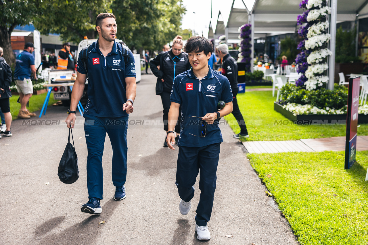 GP AUSTRALIA, Yuki Tsunoda (JPN) AlphaTauri.

29.03.2023. Formula 1 World Championship, Rd 3, Australian Grand Prix, Albert Park, Melbourne, Australia, Preparation Day.

- www.xpbimages.com, EMail: requests@xpbimages.com ¬© Copyright: Bearne / XPB Images