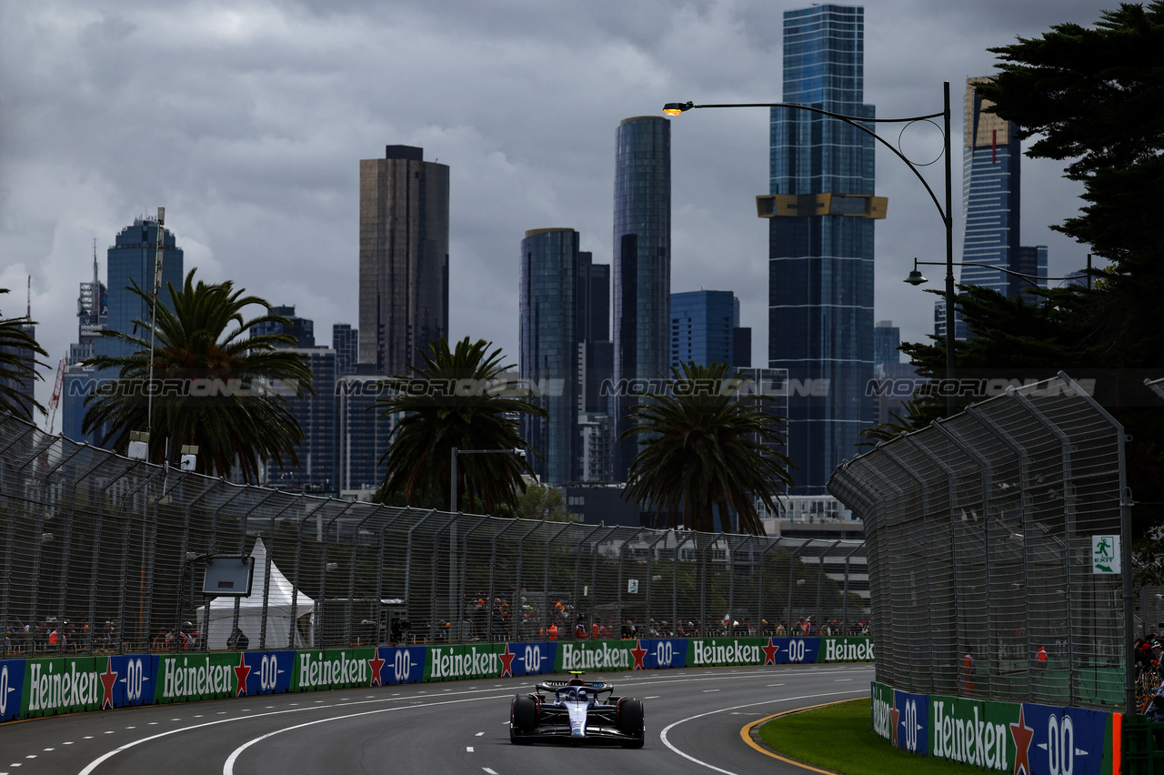 GP AUSTRALIA, Logan Sargeant (USA), Williams F1 Team  
01.04.2023. Formula 1 World Championship, Rd 3, Australian Grand Prix, Albert Park, Melbourne, Australia, Qualifiche Day.
- www.xpbimages.com, EMail: requests@xpbimages.com ¬© Copyright: Charniaux / XPB Images