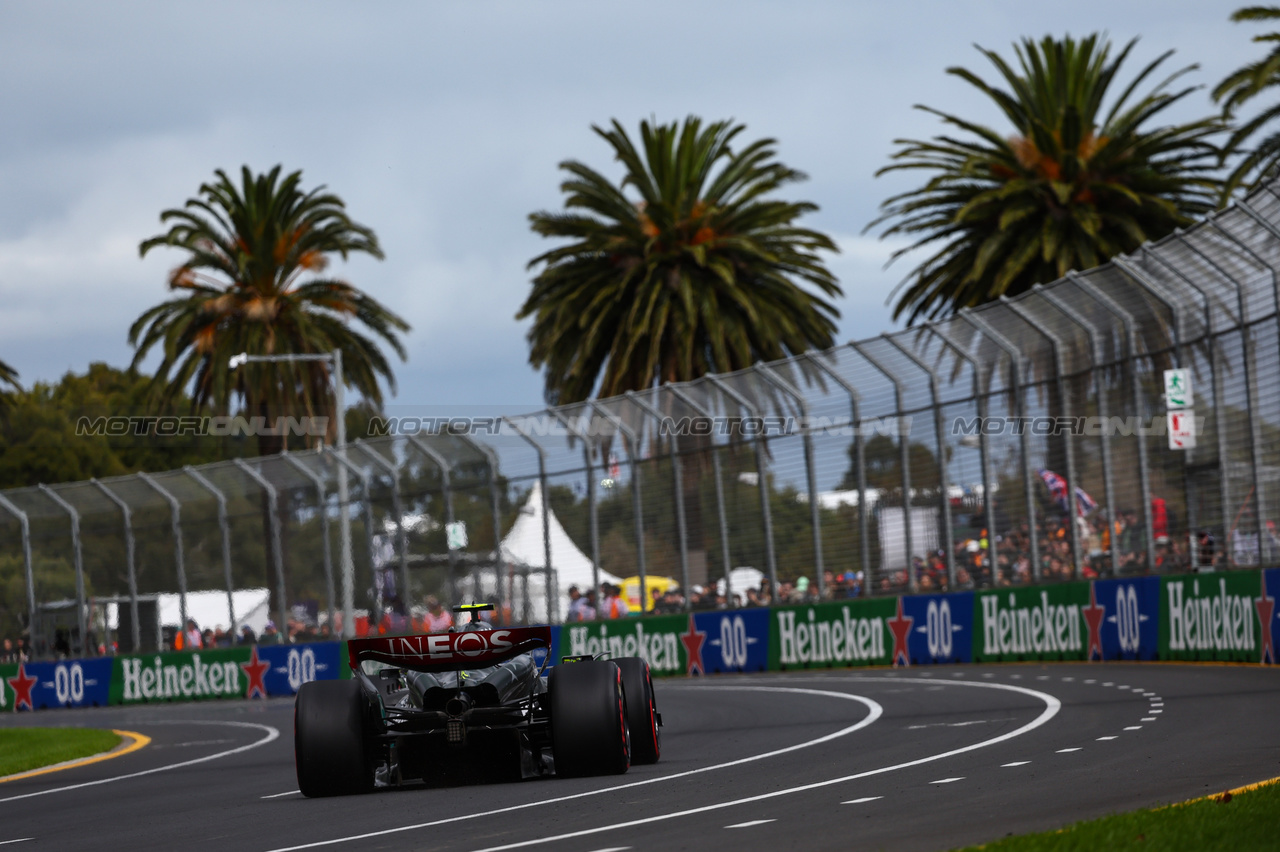 GP AUSTRALIA, George Russell (GBR), Mercedes AMG F1  
01.04.2023. Formula 1 World Championship, Rd 3, Australian Grand Prix, Albert Park, Melbourne, Australia, Qualifiche Day.
- www.xpbimages.com, EMail: requests@xpbimages.com ¬© Copyright: Charniaux / XPB Images