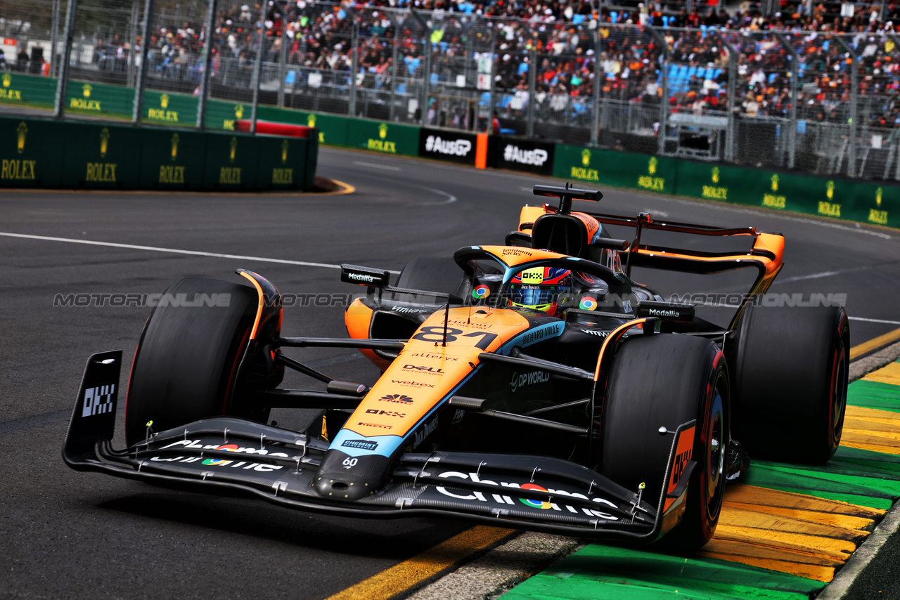 GP AUSTRALIA, Oscar Piastri (AUS) McLaren MCL60.

01.04.2023. Formula 1 World Championship, Rd 3, Australian Grand Prix, Albert Park, Melbourne, Australia, Qualifiche Day.

- www.xpbimages.com, EMail: requests@xpbimages.com ¬© Copyright: Moy / XPB Images