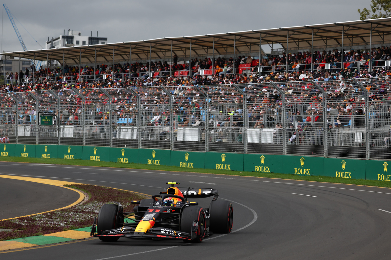 GP AUSTRALIA, Sergio Perez (MEX) Red Bull Racing RB19.

01.04.2023. Formula 1 World Championship, Rd 3, Australian Grand Prix, Albert Park, Melbourne, Australia, Qualifiche Day.

- www.xpbimages.com, EMail: requests@xpbimages.com ¬© Copyright: Moy / XPB Images