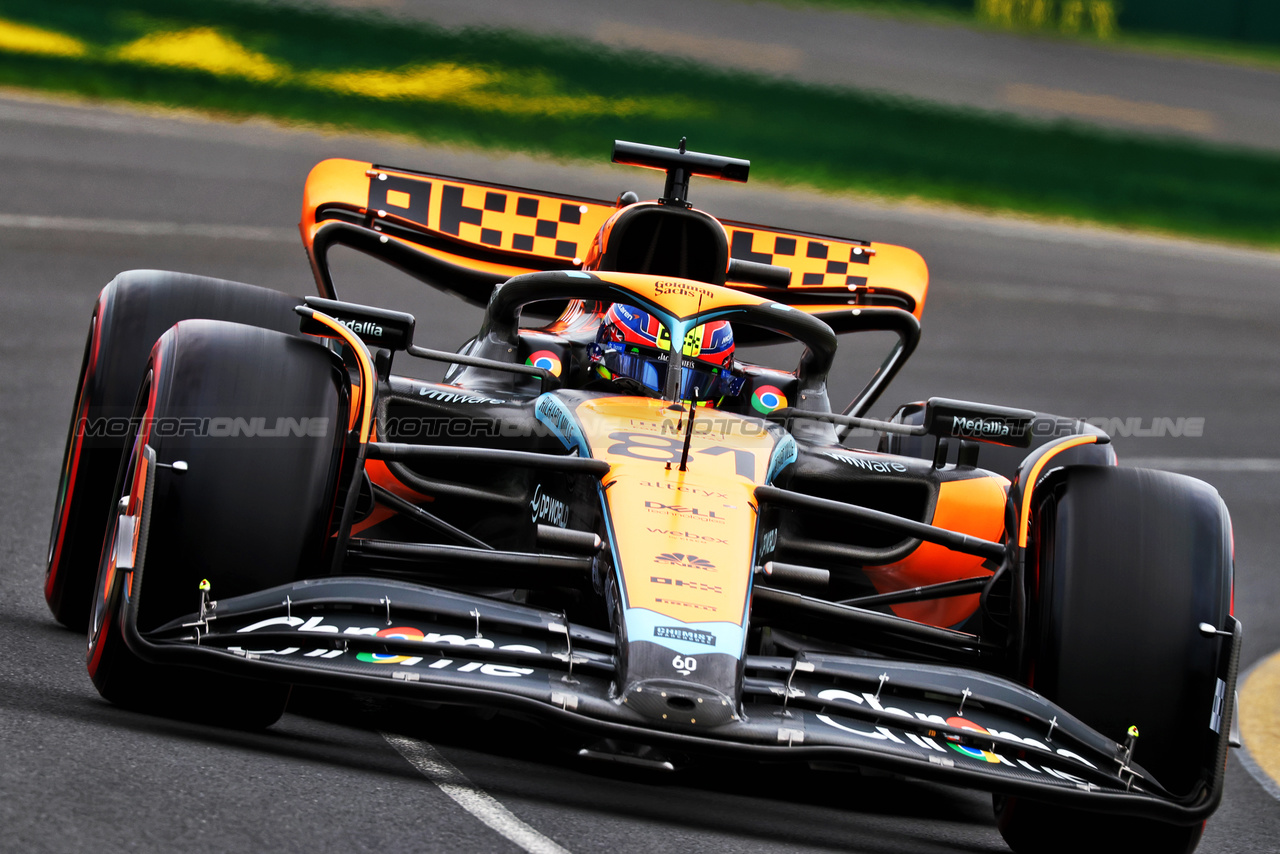 GP AUSTRALIA, Oscar Piastri (AUS) McLaren MCL60.

01.04.2023. Formula 1 World Championship, Rd 3, Australian Grand Prix, Albert Park, Melbourne, Australia, Qualifiche Day.

 - www.xpbimages.com, EMail: requests@xpbimages.com ¬© Copyright: Coates / XPB Images