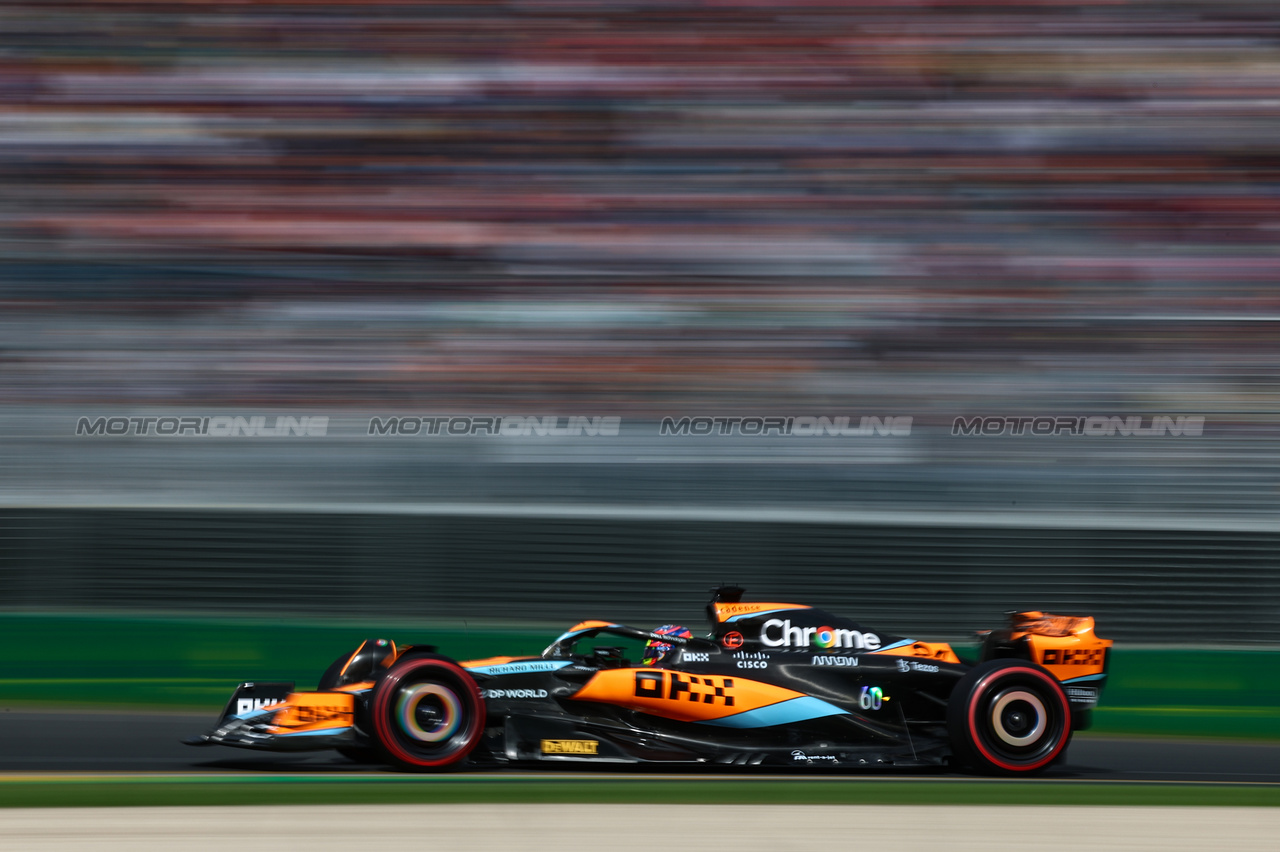 GP AUSTRALIA, Oscar Piastri (AUS), McLaren 
01.04.2023. Formula 1 World Championship, Rd 3, Australian Grand Prix, Albert Park, Melbourne, Australia, Qualifiche Day.
- www.xpbimages.com, EMail: requests@xpbimages.com ¬© Copyright: Charniaux / XPB Images