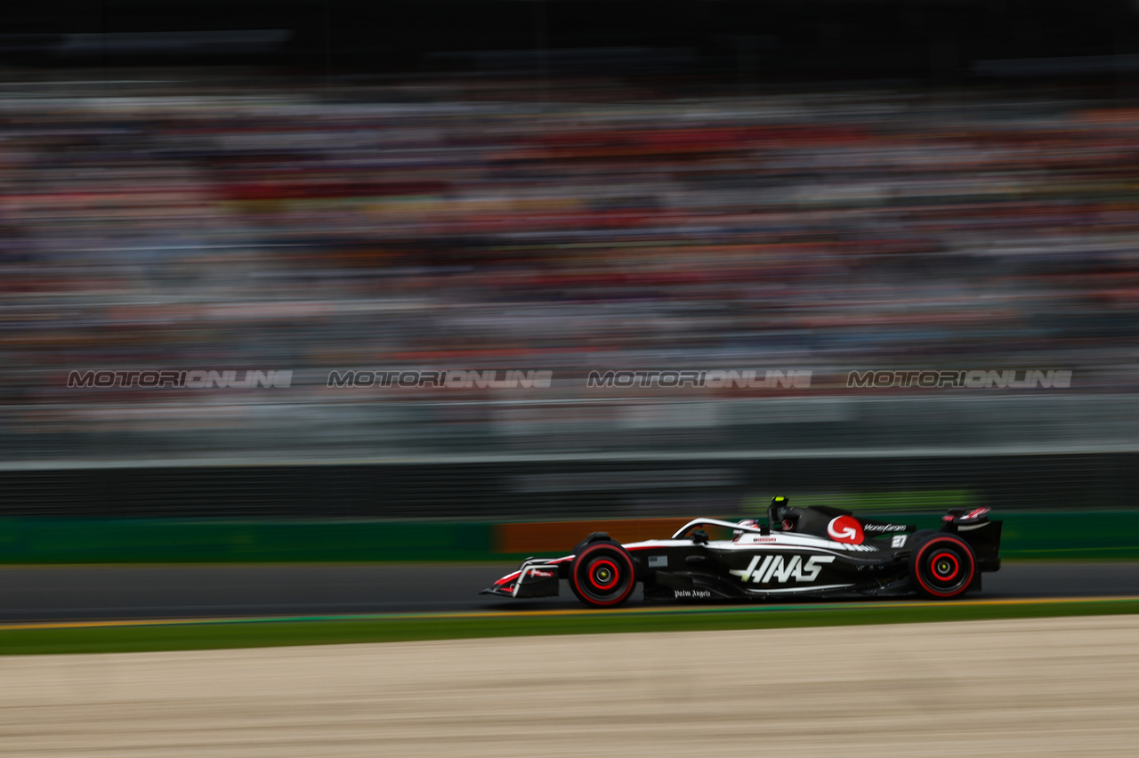 GP AUSTRALIA, Nico Hulkenberg (GER), Haas F1 Team 
01.04.2023. Formula 1 World Championship, Rd 3, Australian Grand Prix, Albert Park, Melbourne, Australia, Qualifiche Day.
- www.xpbimages.com, EMail: requests@xpbimages.com ¬© Copyright: Charniaux / XPB Images