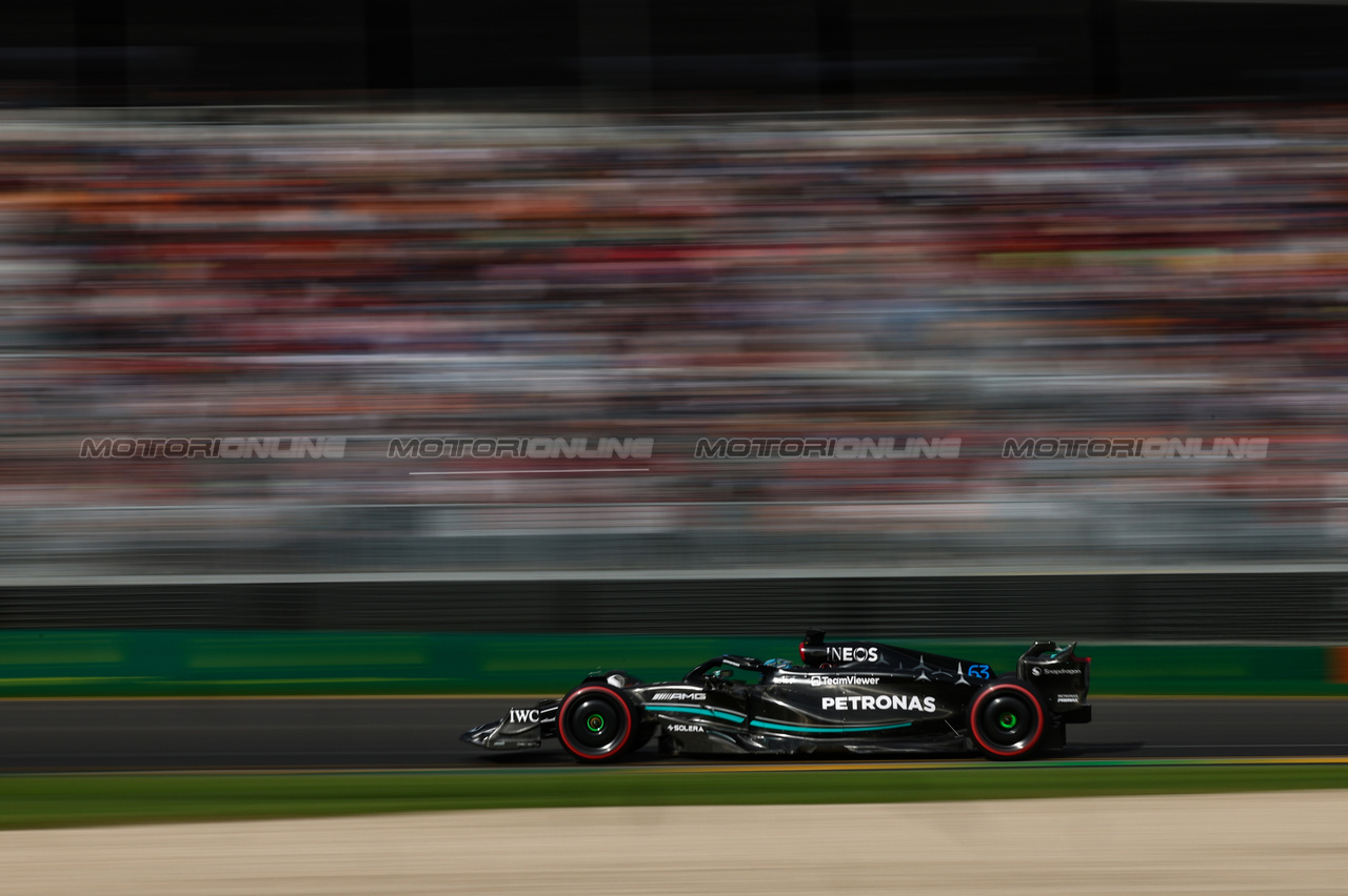 GP AUSTRALIA, George Russell (GBR), Mercedes AMG F1 
01.04.2023. Formula 1 World Championship, Rd 3, Australian Grand Prix, Albert Park, Melbourne, Australia, Qualifiche Day.
- www.xpbimages.com, EMail: requests@xpbimages.com ¬© Copyright: Charniaux / XPB Images