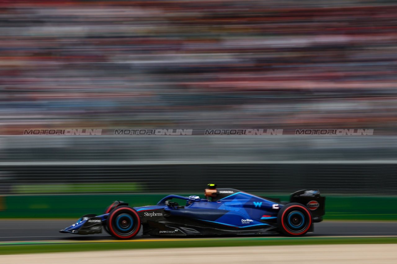 GP AUSTRALIA, Logan Sargeant (USA), Williams F1 Team  
01.04.2023. Formula 1 World Championship, Rd 3, Australian Grand Prix, Albert Park, Melbourne, Australia, Qualifiche Day.
- www.xpbimages.com, EMail: requests@xpbimages.com ¬© Copyright: Charniaux / XPB Images