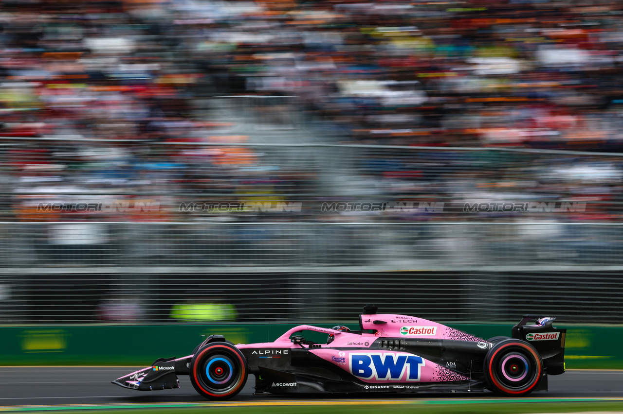 GP AUSTRALIA, Esteban Ocon (FRA), Alpine F1 Team 
01.04.2023. Formula 1 World Championship, Rd 3, Australian Grand Prix, Albert Park, Melbourne, Australia, Qualifiche Day.
- www.xpbimages.com, EMail: requests@xpbimages.com ¬© Copyright: Charniaux / XPB Images