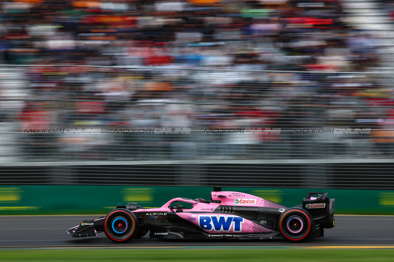 GP AUSTRALIA, Esteban Ocon (FRA), Alpine F1 Team 
01.04.2023. Formula 1 World Championship, Rd 3, Australian Grand Prix, Albert Park, Melbourne, Australia, Qualifiche Day.
- www.xpbimages.com, EMail: requests@xpbimages.com ¬© Copyright: Charniaux / XPB Images