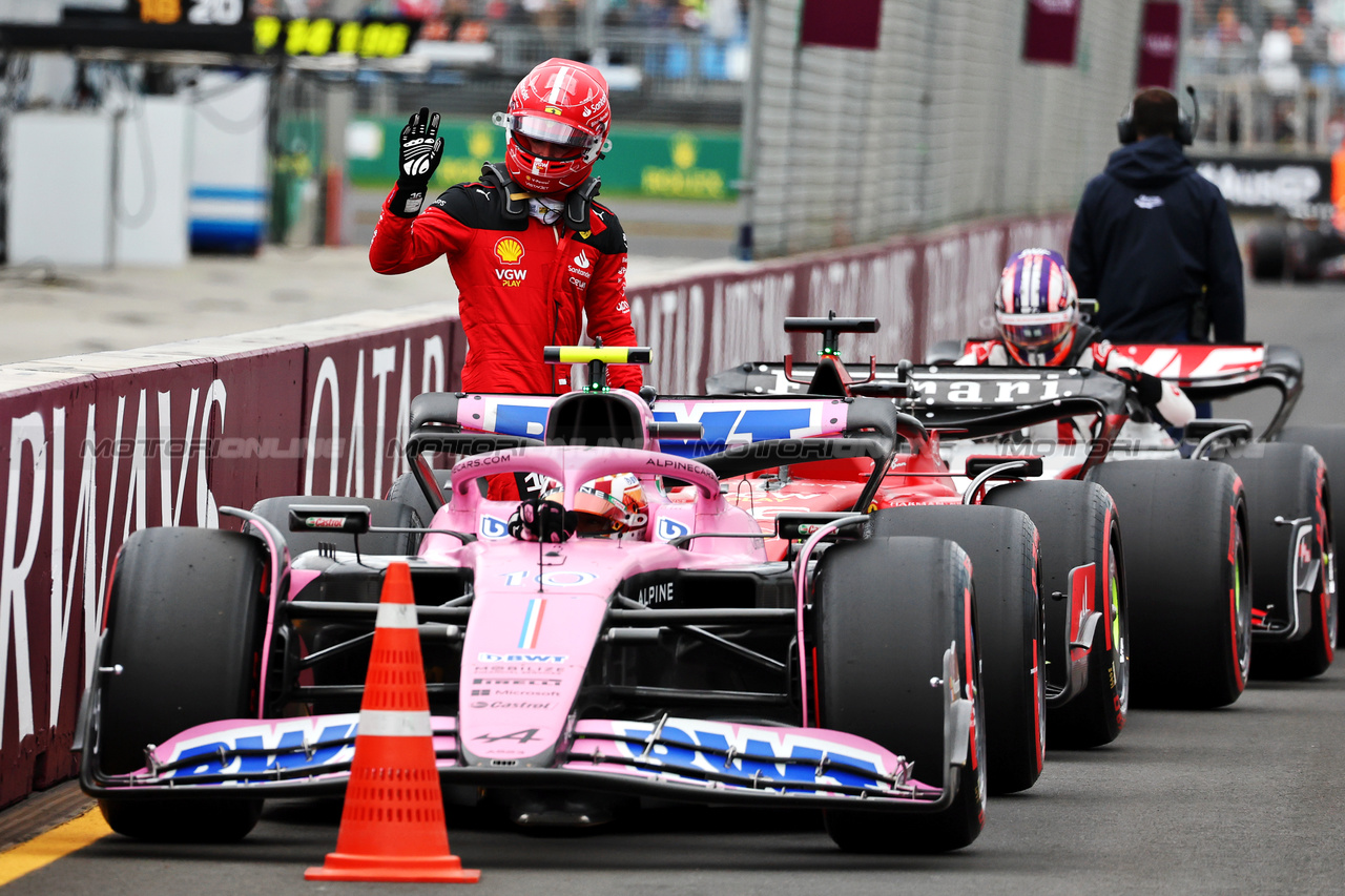 GP AUSTRALIA, Charles Leclerc (MON) Ferrari in qualifying parc ferme.

01.04.2023. Formula 1 World Championship, Rd 3, Australian Grand Prix, Albert Park, Melbourne, Australia, Qualifiche Day.

- www.xpbimages.com, EMail: requests@xpbimages.com ¬© Copyright: Moy / XPB Images
