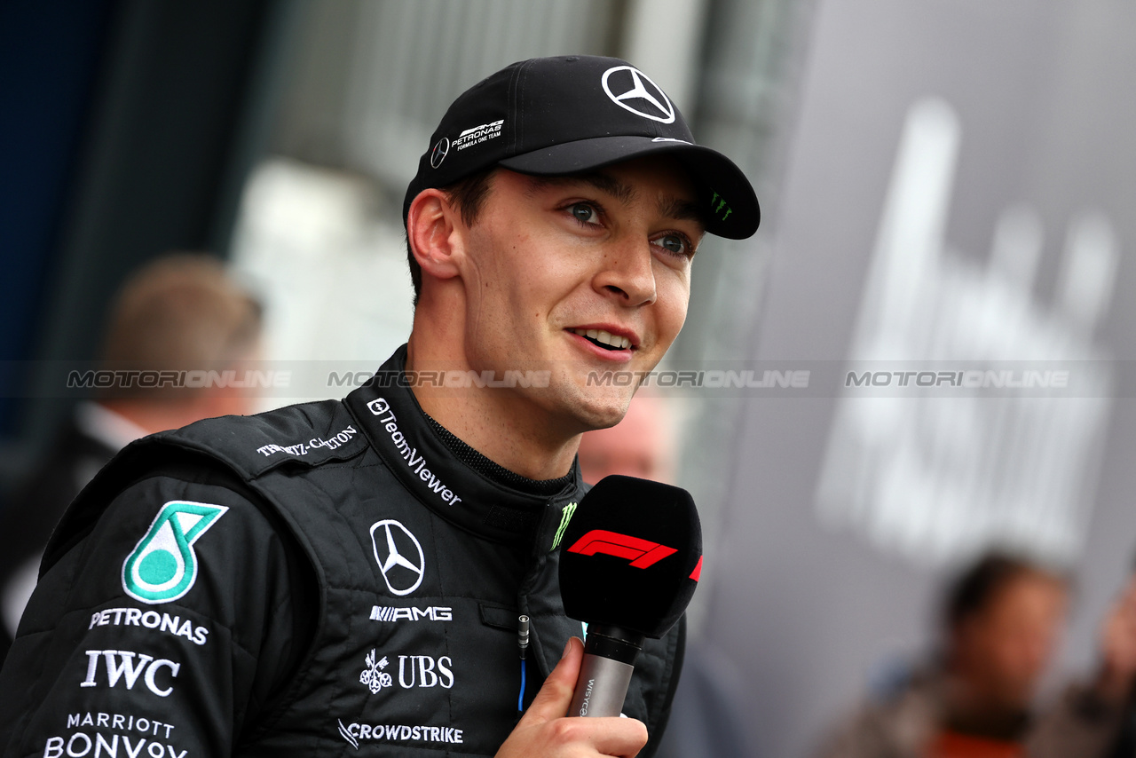 GP AUSTRALIA, George Russell (GBR) Mercedes AMG F1 in qualifying parc ferme.

01.04.2023. Formula 1 World Championship, Rd 3, Australian Grand Prix, Albert Park, Melbourne, Australia, Qualifiche Day.

- www.xpbimages.com, EMail: requests@xpbimages.com ¬© Copyright: Moy / XPB Images