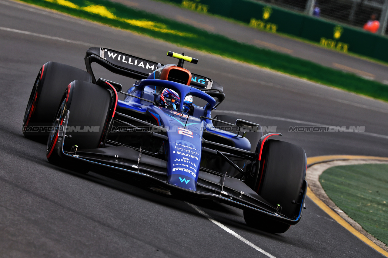 GP AUSTRALIA, Logan Sargeant (USA) Williams Racing FW45.

01.04.2023. Formula 1 World Championship, Rd 3, Australian Grand Prix, Albert Park, Melbourne, Australia, Qualifiche Day.

 - www.xpbimages.com, EMail: requests@xpbimages.com ¬© Copyright: Coates / XPB Images