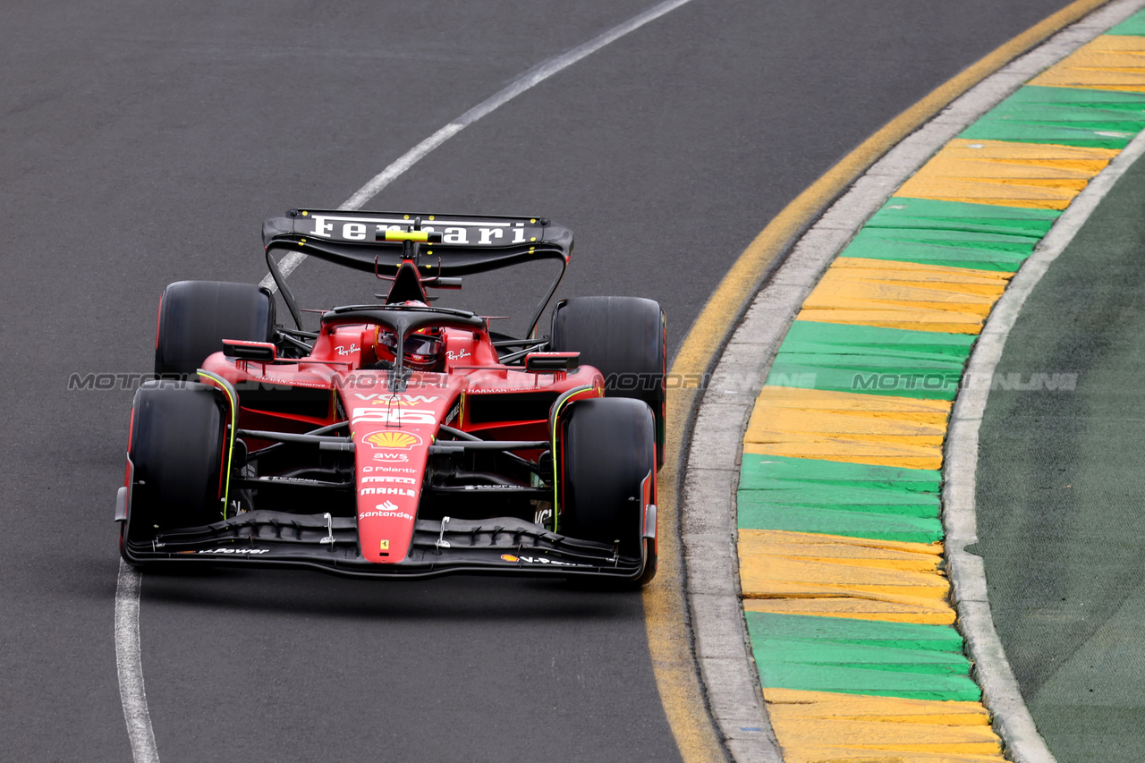 GP AUSTRALIA, Carlos Sainz Jr (ESP) Ferrari SF-23.

01.04.2023. Formula 1 World Championship, Rd 3, Australian Grand Prix, Albert Park, Melbourne, Australia, Qualifiche Day.

- www.xpbimages.com, EMail: requests@xpbimages.com ¬© Copyright: Batchelor / XPB Images