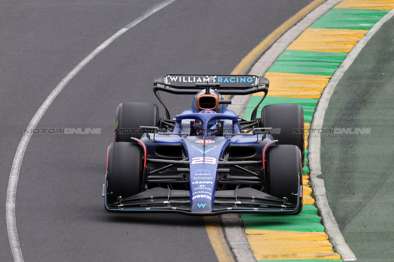 GP AUSTRALIA, Alexander Albon (THA) Williams Racing FW45.

01.04.2023. Formula 1 World Championship, Rd 3, Australian Grand Prix, Albert Park, Melbourne, Australia, Qualifiche Day.

- www.xpbimages.com, EMail: requests@xpbimages.com ¬© Copyright: Batchelor / XPB Images
