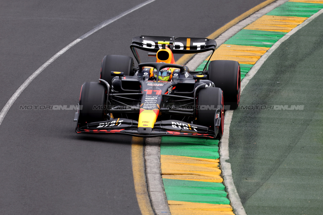 GP AUSTRALIA, Sergio Perez (MEX) Red Bull Racing RB19.

01.04.2023. Formula 1 World Championship, Rd 3, Australian Grand Prix, Albert Park, Melbourne, Australia, Qualifiche Day.

- www.xpbimages.com, EMail: requests@xpbimages.com ¬© Copyright: Batchelor / XPB Images