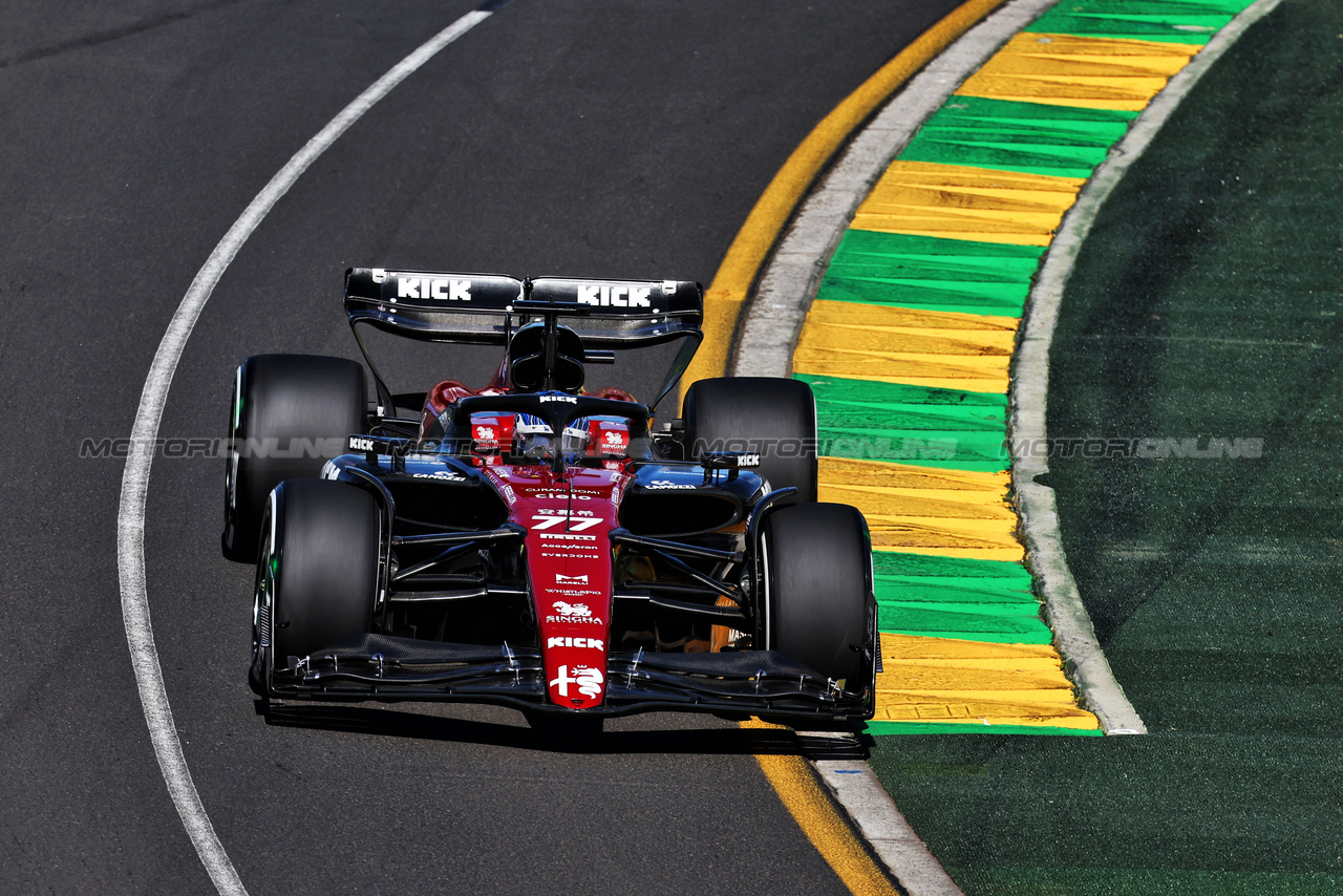 GP AUSTRALIA, Valtteri Bottas (FIN) Alfa Romeo F1 Team C43.

31.03.2023. Formula 1 World Championship, Rd 3, Australian Grand Prix, Albert Park, Melbourne, Australia, Practice Day.

- www.xpbimages.com, EMail: requests@xpbimages.com ¬© Copyright: Moy / XPB Images