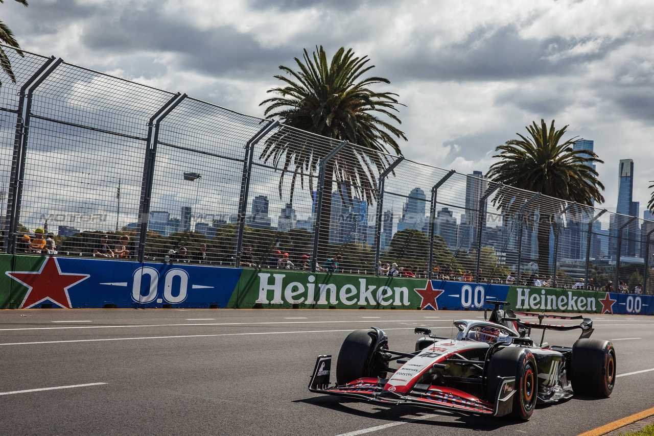 GP AUSTRALIA, Kevin Magnussen (DEN) Haas VF-23.

31.03.2023. Formula 1 World Championship, Rd 3, Australian Grand Prix, Albert Park, Melbourne, Australia, Practice Day.

- www.xpbimages.com, EMail: requests@xpbimages.com ¬© Copyright: Bearne / XPB Images